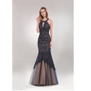 🆕NWT PROM BRIDESMAIDS Royal Blue Mermaid Gown